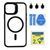 Чохол TPU+PC+Metal Stand Case with MagSafe and Camera Lenses для iPhone 12/12 Pro Black 214-03697 фото