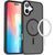 TPU+PC чохол Metal Buttons with MagSafe Colorful для Apple iPhone 16 (6.1") Black 555-03041 фото
