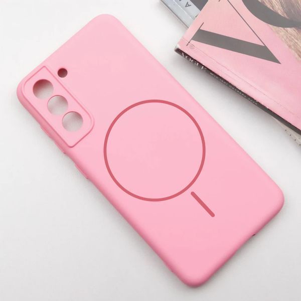 Чохол Silicone Cover Lakshmi Full Camera with MagFit для Samsung Galaxy S21 FE Рожевий 555-02046 фото