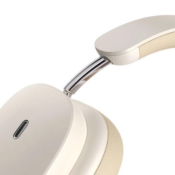 Навушники Baseus Bowie H1 Noise-Cancellation Wireless Headphones Creamy-White 656-00853 фото