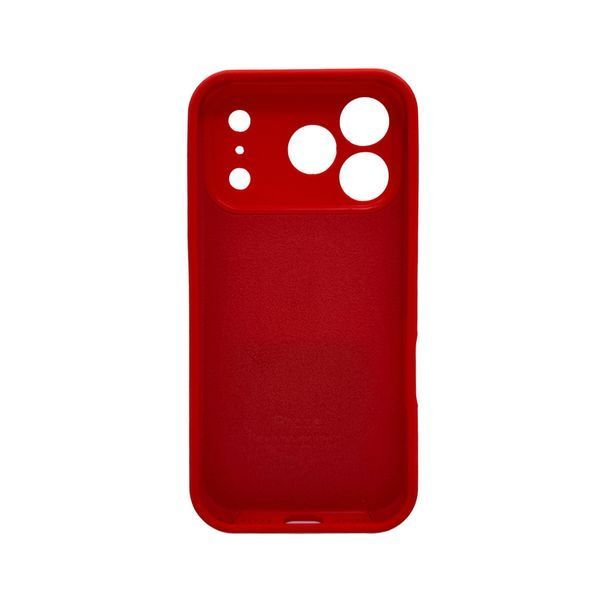 Силіконовий чохол з закритою камерою для iPhone 17 Pro Red 666-04241 фото