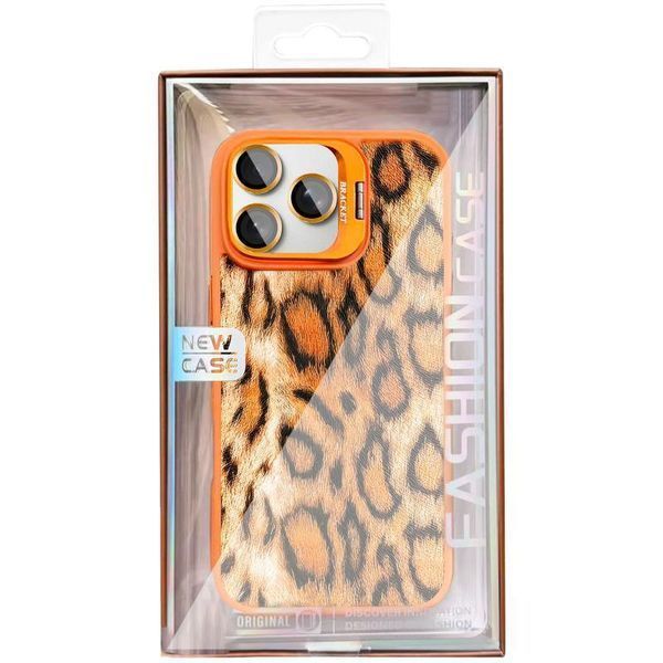 Чохол TPU+PC Wild Leopard with MagSafe and Lens для Apple iPhone 16 Pro Max (6.9") Orange 656-08242 фото