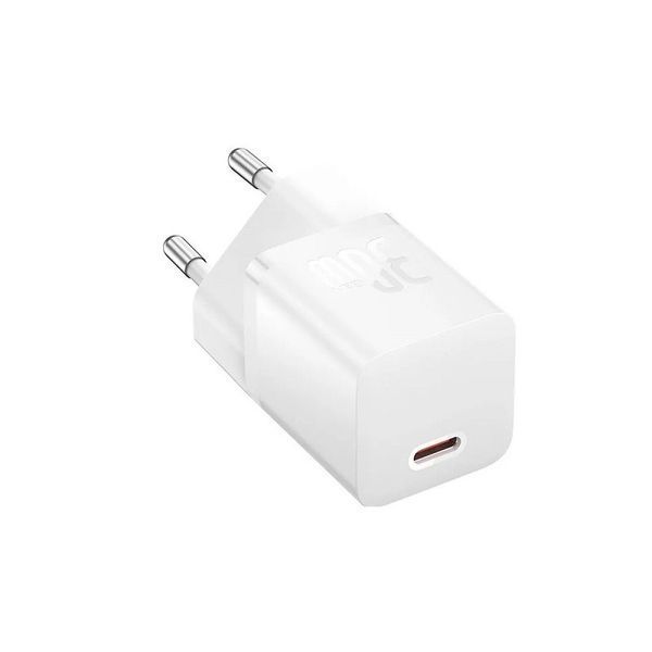 Мережевий зарядний пристрій Baseus GaN5 Fast Charger(mini) 1C 30W EU White CCGN070502 фото