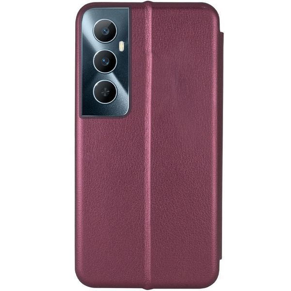 Кожаный чехол-книжка Classy для Realme C65 4G Maroon 777-05407 фото