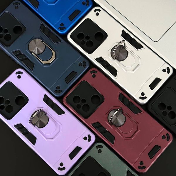 Ударопрочный чехол Armored Ring для Xiaomi Redmi A1 / A2 Amaranth Pink 777-07723 фото