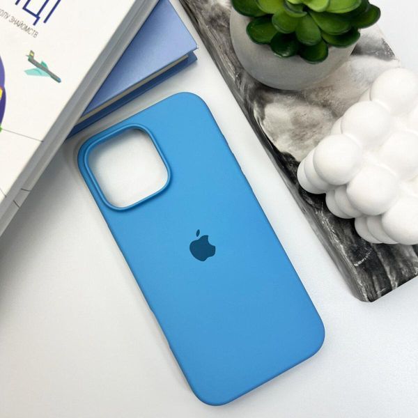 Силиконовый чехол для iPhone 16 Pro Cornflower 666-01198 фото