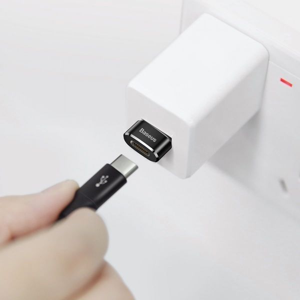 Переходник Baseus Type-C to USB Black CAAOTG-01 фото