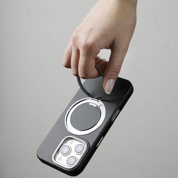 Чехол Proove Reinforce Case with Magnetic Ring iPhone 15 Pro Gray 656-05057 фото
