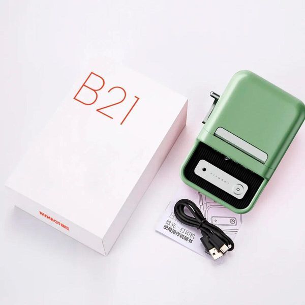 Термопринтер для друку наклейок NIIMBOT B21S Green (1AC19031602) 656-02112 фото