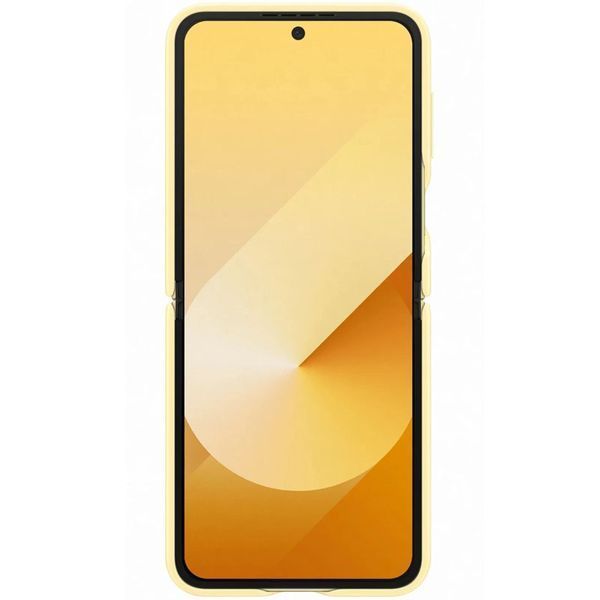Кожаный чехол Leather Case для Samsung Galaxy Z Flip6 Yellow 555-03221 фото