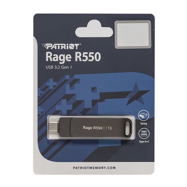 Флеш-накопичувач Patriot USB 3.2 Gen 1 Rage R550 1TB Type-A+C PE1TR550DSAD фото