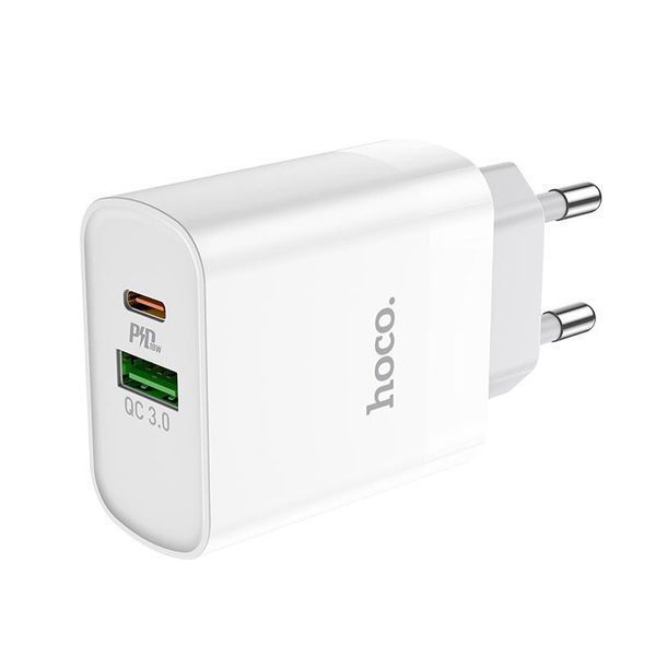 Комплект быстрой зарядки Hoco C80A Rapido Type-C to Type-C PD20W QC3.0 Белый 209-00251 фото