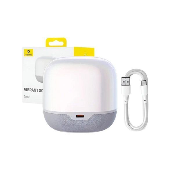 Портативная колонка Baseus AeQur V2 Wireless Speaker Moon White 656-01680 фото