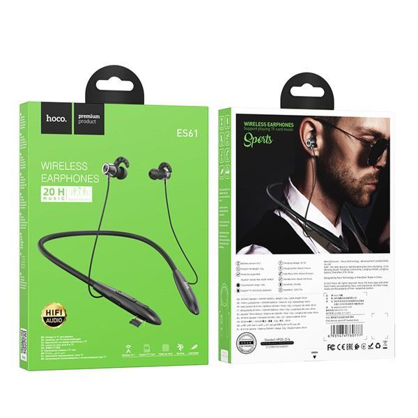 Навушники HOCO ES61 Manner sports BT headset Black 656-00912 фото