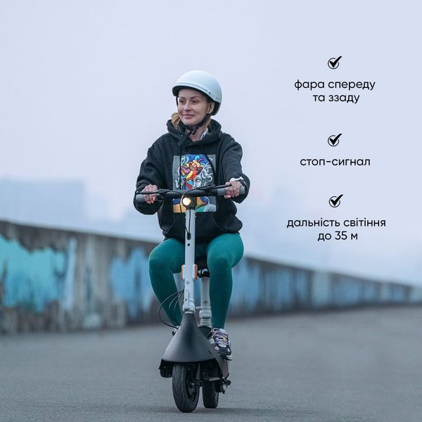 Електросамокат з сидінням OKAI Ceetle PRO EA10C Black 10', 350(900)W, 25Km/h, 10.4Ah, 55Km, 20%, NFC, App, 29kg EA10C-B фото