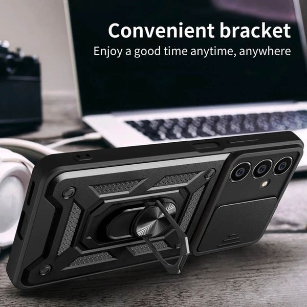 Ударопрочный чехол Camshield Serge Ring для Samsung Galaxy M14 5G Black 777-04488 фото