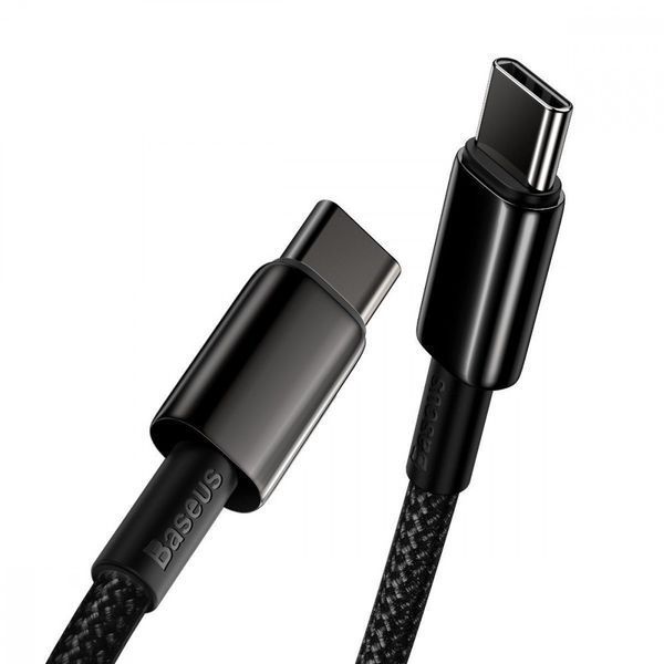 Кабель Baseus Tungsten Gold Fast Charging Type-C to Type-C 100W (1m) Blue P10319800321-03 фото