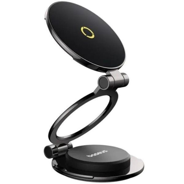 Автотримач для телефона Baseus MagPro Series II Magnetic Car Mount Stick-on Versmic Black C40172900121-00 фото