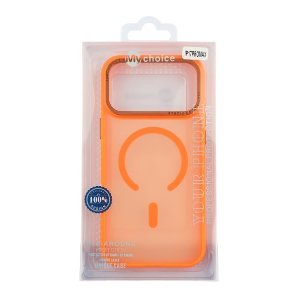 Чохол TPU+PC Goldencis Matte with MagSafe для iPhone 17 Pro Max Orange 2020000496823 фото