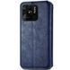 Шкіряний чохол-книжка GETMAN Cubic для Xiaomi Redmi 10C Синій 555-01896 фото 2