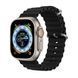 Силіконовий рифлений ремінець Ocean для Apple Watch 42/44/45/49 mm Чорний 212-00464 фото 1