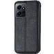 Кожаный чехол-книжка GETMAN Cubic для Xiaomi Redmi Note 12 4G Черный 555-01842 фото 2
