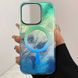 Чохол TPU Shiny Mountain (MagFit) для Apple iPhone 11 (6.1") Green / Blue 555-02941 фото 2