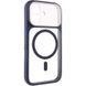 Чохол TPU+PC GETMAN Moon Clear with MagSafe для Apple iPhone 16 (6.1") Blue 656-08418 фото 1