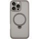 Чохол TPU+PC Metal Buttons with MagSafe Colorful HQ Ring для iPhone 16 Pro (6.3") Grey 555-00623 фото 1