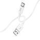 Кабель HOCO X87 Magic silicone charging data cable for Type-C White 6931474783240 фото 3