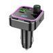 Автомобільний зарядний пристрій з FM-модулятором BOROFONE BC53 Highway PD20W+QC3.0 car BT FM transmitter 18W Black 656-00577 фото 2