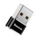 Переходник Baseus Type-C to USB Black CAAOTG-01 фото 5
