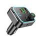 Автомобільний зарядний пристрій з FM-модулятором BOROFONE BC53 Highway PD20W+QC3.0 car BT FM transmitter 18W Black 656-00577 фото 1