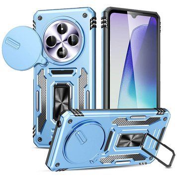 Ударостійкий чохол Camshield Army Ring для Xiaomi Redmi 14C / A4 / Poco C75 Light Blue 777-04958 фото
