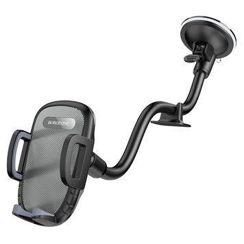 Автотримач для телефона BOROFONE BH54 Racer windshield car holder Black 6931474752895 фото