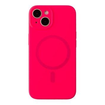 Чехол Glow Silicone Case Full Camera with Magsafe для iPhone 14 Hot pink 214-04024 фото