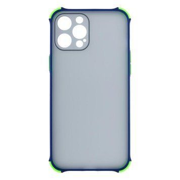Силиконовый чехол TOTU Armor Dark with Frame для iPhone 12 Pro Max Синий 208-00973 фото