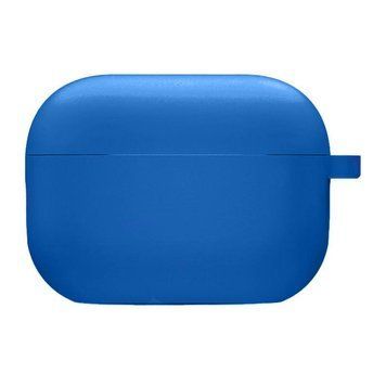 Силиконовый футляр с микрофиброй для наушников Airpods Pro 3 Royal blue 656-08093 фото