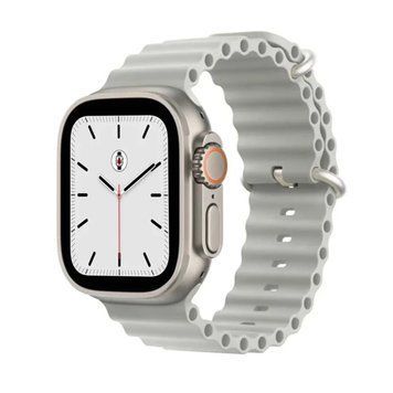Силиконовый рифлёный ремешок Ocean для Apple Watch 42/44/45/49 mm Серый 212-00465 фото
