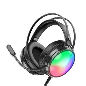 Навушники BOROFONE BO108 Flame gaming headphones Black 656-01007 фото