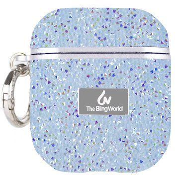TPU чехол Bling World Rock Diamond для наушников AirPods 1/2 Голубой 203-00294 фото