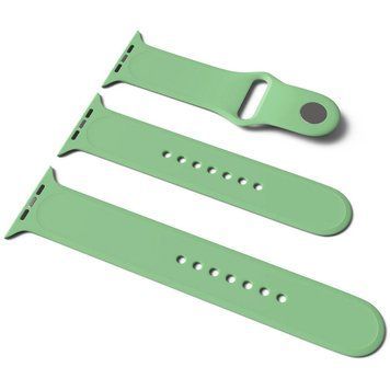 Силіконовий ремінець для Apple Watch Sport Band 38/40/41/42mm(ser.10) (S/M & M/L) 3pcs Mint 212-01200 фото