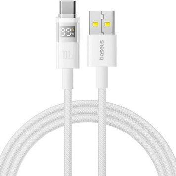 Дата кабель Baseus Display 2 USB to Type-C 100W (1m) (P10382701) Moon White ILSO-00000085339-2 фото