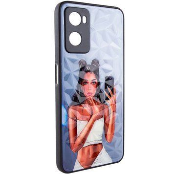 TPU+PC чехол Prisma Ladies для Oppo A57s / A77s Black in White 777-07173 фото