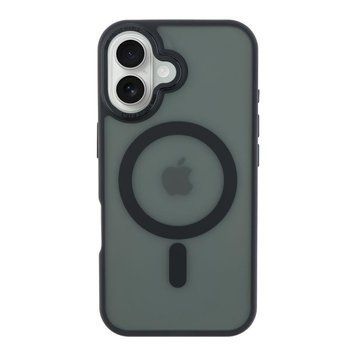 Чохол TPU+PC Goldencis Matte with MagSafe для iPhone 16 Black 214-03402 фото