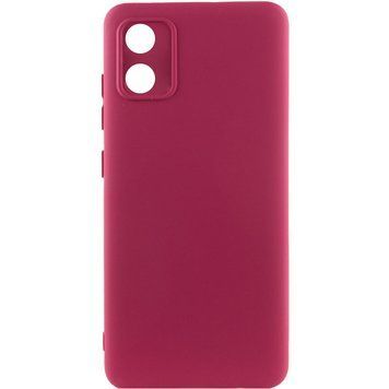 Чехол TPU GETMAN Liquid Silk Full Camera для Motorola Moto E13 Бордовый / Marsala ILSO-00000074054-1 фото