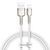 Кабель Baseus Cafule Metal Lightning 2.4A (1m) White CALJK-A02 фото