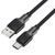 Кабель ACEFAST C10-04 USB to Type-C 3A, 1.2m, silicone, zinc connectors, Black 6974316283126 фото