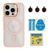 Чохол TPU+PC+Metal Stand Case with MagSafe and Camera Lenses для iPhone 16 Pro Max Pink 214-03748 фото