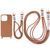 Чехол TPU two straps California для iPhone 12 Pro / 12 Brown 208-05621 фото